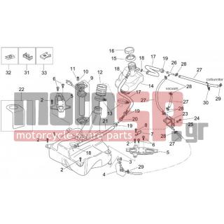 Aprilia - MOJITO 125 2001 - Body Parts - fuel tank - AP8152272 - ΒΙΔΑ M5x12
