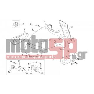Aprilia - MOJITO 125-150 2007 - Body Parts - Coachman. FRONT - Feather FRONT - AP8150413 - ΒΙΔA 3,9x14 SHIVER 750