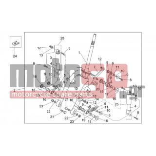 Aprilia - MOJITO 125-150 2007 - Αναρτήσεις - FRONT suspension - AP8150101 - Ροδέλα 13x24x2,5*