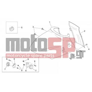 Aprilia - MOJITO CUSTOM 50 2T (KIN. APRILIA) 2002 - Body Parts - Bodywork FRONT V