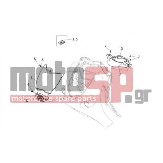 Aprilia - MOJITO CUSTOM 50 2T (KIN. PIAGGIO) 2008 - Body Parts - Bodywork FRONT I