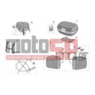 Aprilia - PEGASO 650 2000 - Body Parts - Axes.-Baggage, suitcases, bags-Miscellaneous