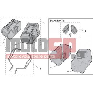 Aprilia - PEGASO STRADA TRAIL 650 IE 2008 - Body Parts - Acc. - Luggage, suitcases, bags I
