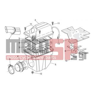 Aprilia - RS 125 2009 - Κινητήρας/Κιβώτιο Ταχυτήτων - filter box