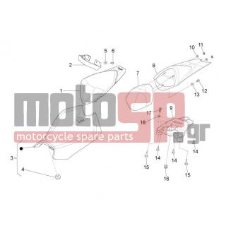 Aprilia - RS4 125 4T 2015 - Body Parts - saddle - B043934 - Μαξιλαράκι καλύμματος σέλας