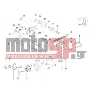 Aprilia - RS4 125 4T 2015 - Frame - Stands - AP8121889 - ΛΑΜΑΚΙ ΣΤΗΡΙΞΗΣ SCARABEO LIGHT 250