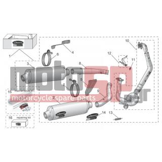 Aprilia - RSV 1000 2005 - Body Parts - Acc. - Convert EVO - AP8797240 - Παξιμάδι στερέωσης πολλαπλών