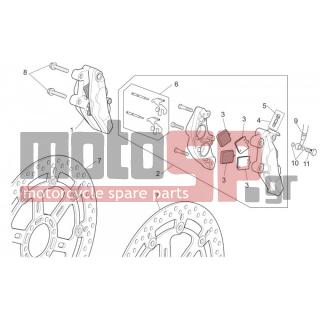 Aprilia - RSV 1000 2005 - Brakes - Caliper BRAKE FRONT I