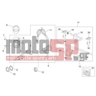 Aprilia - SCARABEO 100 4T E3 2008 - Body Parts - Sticker - Kit LOCKS