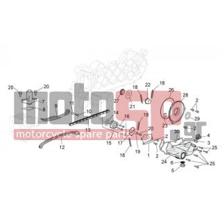 Aprilia - SCARABEO 100 4T E3 2010 - Engine/Transmission - OIL PUMP - 436692 - ΤΑΠΑ ΛΑΔΙΟΥ ΚΕΦ RST 125-ΕΤ4