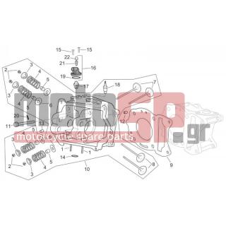 Aprilia - SCARABEO 125-200 E3 (KIN. PIAGGIO) 2006 - Κινητήρας/Κιβώτιο Ταχυτήτων - Head - AP8580040 - Φλάντζα κεφαλής 1,1mm