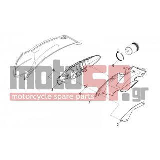 Aprilia - SCARABEO 125-200 LIGHT CARB. 2007 - Body Parts - canister US base