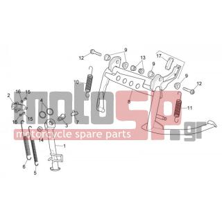 Aprilia - SCARABEO 400-492-500 LIGHT 2006 - Πλαίσιο - Stands