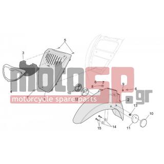 Aprilia - SCARABEO 50 4T 2V E2 2004 - Body Parts - Bodywork FRONT II