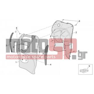 Aprilia - SCARABEO 50 4T 2V E2 2009 - Body Parts - Bodywork FRONT III