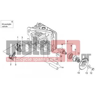 Aprilia - SCARABEO 50 4T 4V 2014 - Engine/Transmission - valve controller - 6632 - Ελαστικός δακτύλιος
