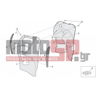 Aprilia - SCARABEO 50 4T 4V E2 2009 - Body Parts - Bodywork FRONT III