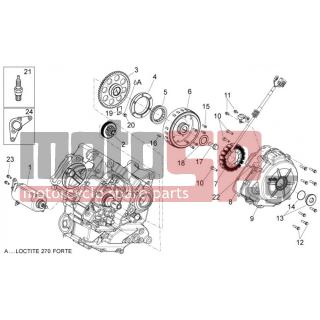 Aprilia - SHIVER 750 2008 - Electrical - ignition system - 848341 - Βίδα ΤΕ με ροδέλα M12x1.25