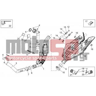 Aprilia - SHIVER 750 2011 - Electrical - exhaust system