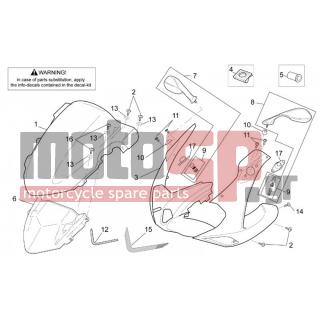 Aprilia - SL 1000 FALCO 2003 - Body Parts - Bodywork FRONT - Mask