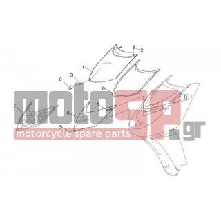 Aprilia - SONIC 50 AIR 2006 - Body Parts - Coachman. FRONT III - Hood FRONT - AP8258599 - Καπό hot red
