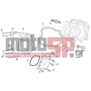 Aprilia - SPORT CITY STREET 125 4T 4V E3 2012 - Κινητήρας/Κιβώτιο Ταχυτήτων - oil breather valve