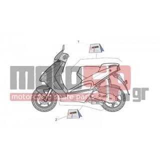 Aprilia - SR 125-150 2000 - Body Parts - Sticker series II