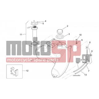Aprilia - SR 125-150 2000 - Body Parts - petrol tank