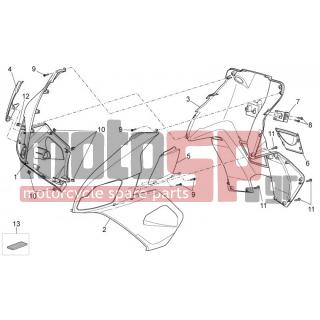 Aprilia - SR 50 CARB 2014 - Body Parts - Bodywork FRONT III