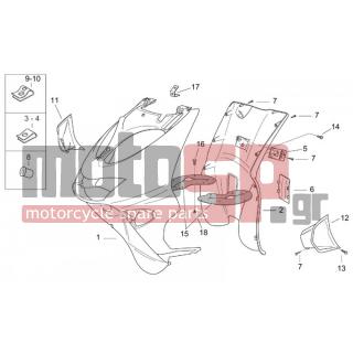 Aprilia - SR 50 H2O (IE+CARB) 2012 - Body Parts - Bodywork FRONT III
