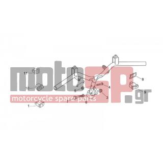 Aprilia - SR 50 H2O (IE+CARB) 2009 - Πλαίσιο - Steering - buttons - AP8124081 - ΔΙΑΚΟΠΤΗΣ ΦΩΤΩΝ SCOOTER 50-125-150