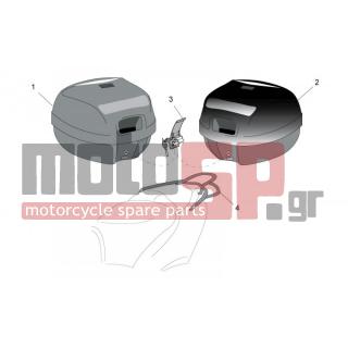 Aprilia - SR 50 H2O NEW (IE+CARB) 2009 - Εξωτερικά Μέρη - Acc. - Luggage, suitcases, bags