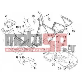 Aprilia - SR MAX 125 2011 - Body Parts - COVER steering - 975685 - ΕΛΑΤΗΡΙΟ