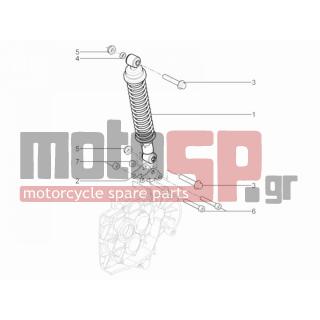 Aprilia - SR MOTARD 125 4T E3 2014 - Suspension - Place BACK - Shock absorber
