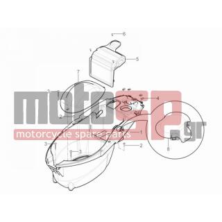 Aprilia - SR MOTARD 125 4T E3 2013 - Body Parts - bucket seat - 259372 - ΒΙΔΑ M4,2X24 mm