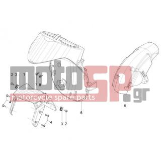 Aprilia - SR MOTARD 125 4T E3 2013 - Body Parts - Apron radiator - Feather - 575249 - ΒΙΔΑ M6x22 ΜΕ ΑΠΟΣΤΑΤΗ