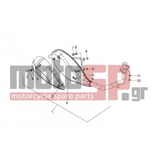Aprilia - SR MOTARD 125 4T E3 2012 - Exhaust - silencers