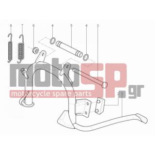 Aprilia - SR MOTARD 125 4T E3 2013 - Πλαίσιο - Stands - 2440 - Self locking nut M10