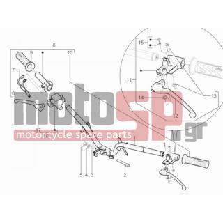Aprilia - SR MOTARD 125 4T E3 2013 - Πλαίσιο - Wheel - brake Antliases - 674424 - Επίπεδη ροδέλα