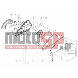 Aprilia - SR MOTARD 125 4T E3 2013 - Engine/Transmission - Air filter - B013216 - ΘΑΛΑΜΟΣ ΦΙΛΤΡΟΥ SR MOT 125/DERBI VARIANT