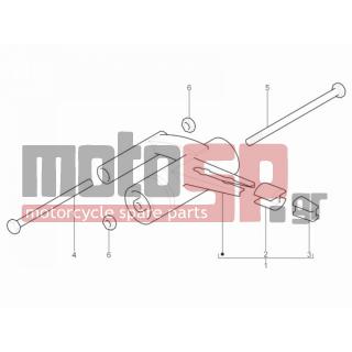 Aprilia - SR MOTARD 50 2T E3 2012 - Suspension - rocking arm - 2440 - Self locking nut M10