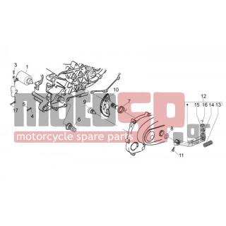 Aprilia - SR MOTARD 50 2T E3 2012 - Κινητήρας/Κιβώτιο Ταχυτήτων - Start - Electric starter - 831458 - ΑΞΟΝΑΣ ΜΑΝΙΒΕΛΑΣ SCOOTER 50-FREE 100