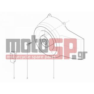 Aprilia - SR MOTARD 50 2T E3 2012 - Engine/Transmission - COVER flywheel magneto - FILTER oil - 15856 - Βίδα M5x21