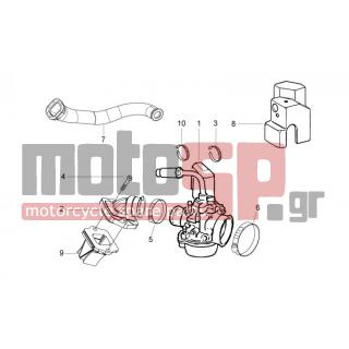 Aprilia - SR MOTARD 50 2T E3 2012 - Engine/Transmission - CARBURETOR COMPLETE UNIT - Fittings insertion - 82774R - ΒΑΛΒΙΔΑ REED FLY-NRG POWER DT-TYPH USA