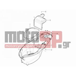 Aprilia - SR MOTARD 50 2T E3 2012 - Body Parts - bucket seat - 259349 - ΒΙΔΑ 4,2X13