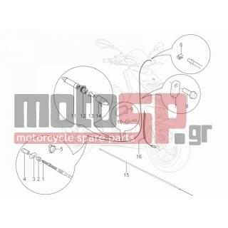 Aprilia - SR MOTARD 50 2T E3 2012 - Πλαίσιο - cables