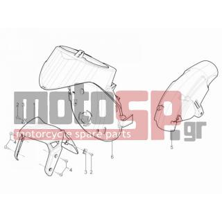 Aprilia - SR MOTARD 50 2T E3 2012 - Body Parts - Apron radiator - Feather