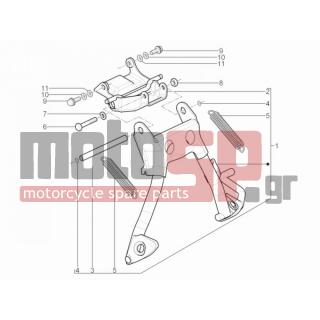 Aprilia - SR MOTARD 50 2T E3 2012 - Frame - Stands - 13861 - Επίπεδη ροδέλα 8,2x20x2,5