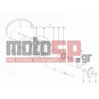 Aprilia - SR MOTARD 50 2T E3 2012 - Engine/Transmission - complex reducer - CM162201 - ΣΩΛΗΝΑΚΙ ΕΞΑΕΡ LIBERTY-BEVERLY-CARN
