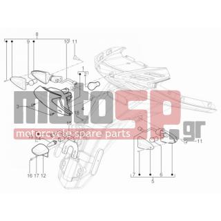 Aprilia - SR MOTARD 50 2T E3 2012 - Ηλεκτρικά - Lights back - Flash
